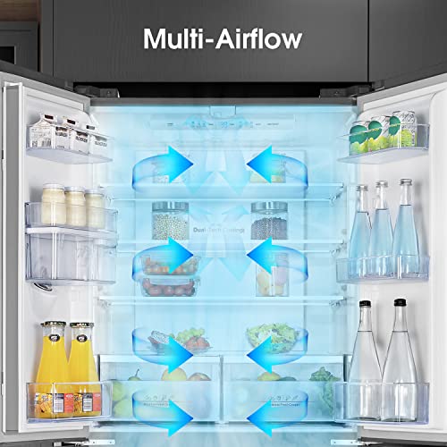 Hisense Freestanding Cross Door Fridge Freezer