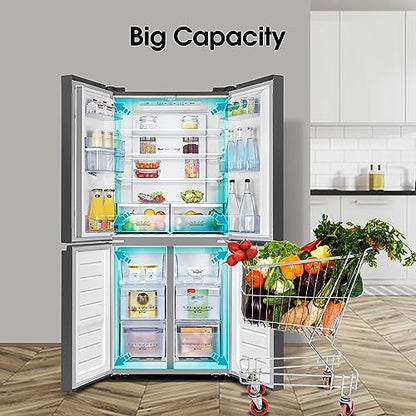 Hisense Freestanding Cross Door Fridge Freezer