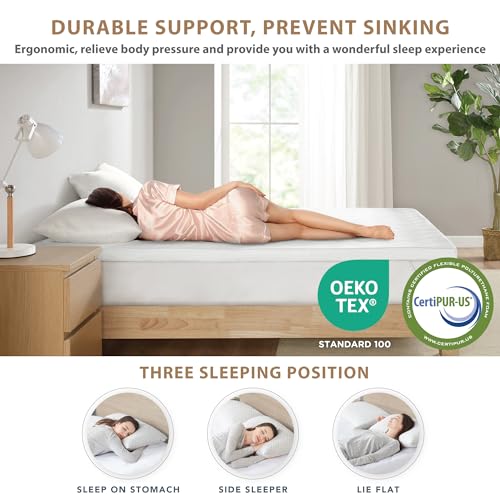 Degrees of Comfort 2 Inch Thick Memory Foam Mattress Topper