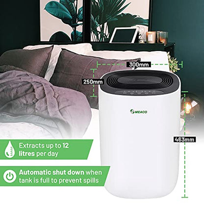 Meaco MeacoDry ABC Dehumidifier (Black) 12L