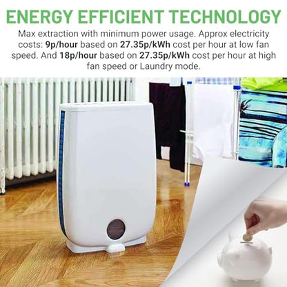 Meaco Portable Dehumidifier DD8L Junior - Compact Desiccant Dehumidifier