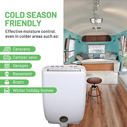 Meaco Portable Dehumidifier DD8L Junior - Compact Desiccant Dehumidifier