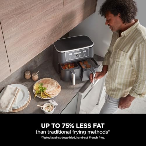Ninja Foodi MAX Dual Zone Digital Air Fryer Black AF400UK