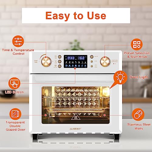 LLIVEKIT 26L Air Fryer Oven, Oil Free Air Fryer