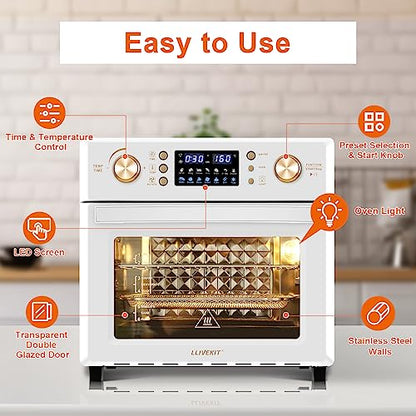 LLIVEKIT 26L Air Fryer Oven, Oil Free Air Fryer