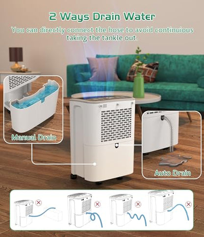 12L/Day Dehumidifier, FRESHDEW Dehumidifiers