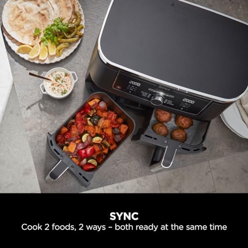 Ninja Foodi MAX Dual Zone Digital Air Fryer Black AF400UK