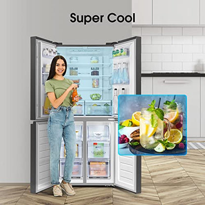 Hisense Freestanding Cross Door Fridge Freezer