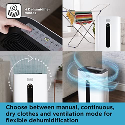 Extra Large High Performance 20 Litre Dehumidifier BLACK