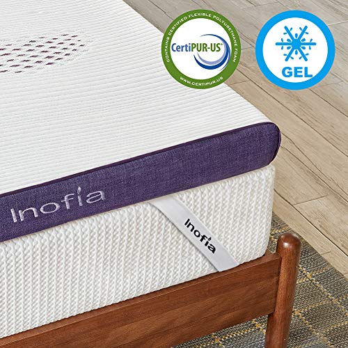 Inofia Sleep Gel Memory Foam Mattress Topper Single