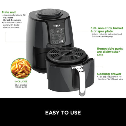 Ninja Air Fryer, 3.8 L, ‎1550 W, 4-in-1, Uses No Oil