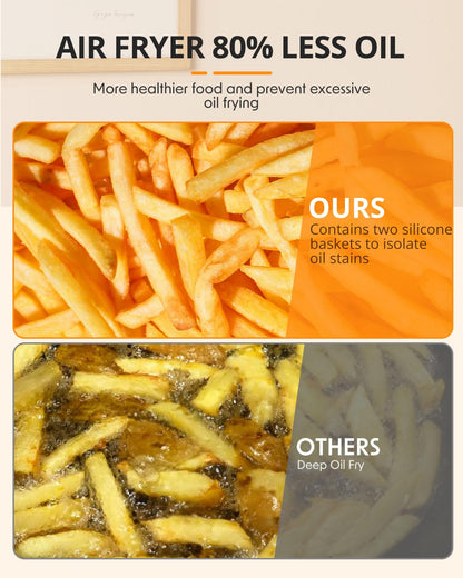 JR JUMIAR Dual Zone Digital Air Fryer 9L