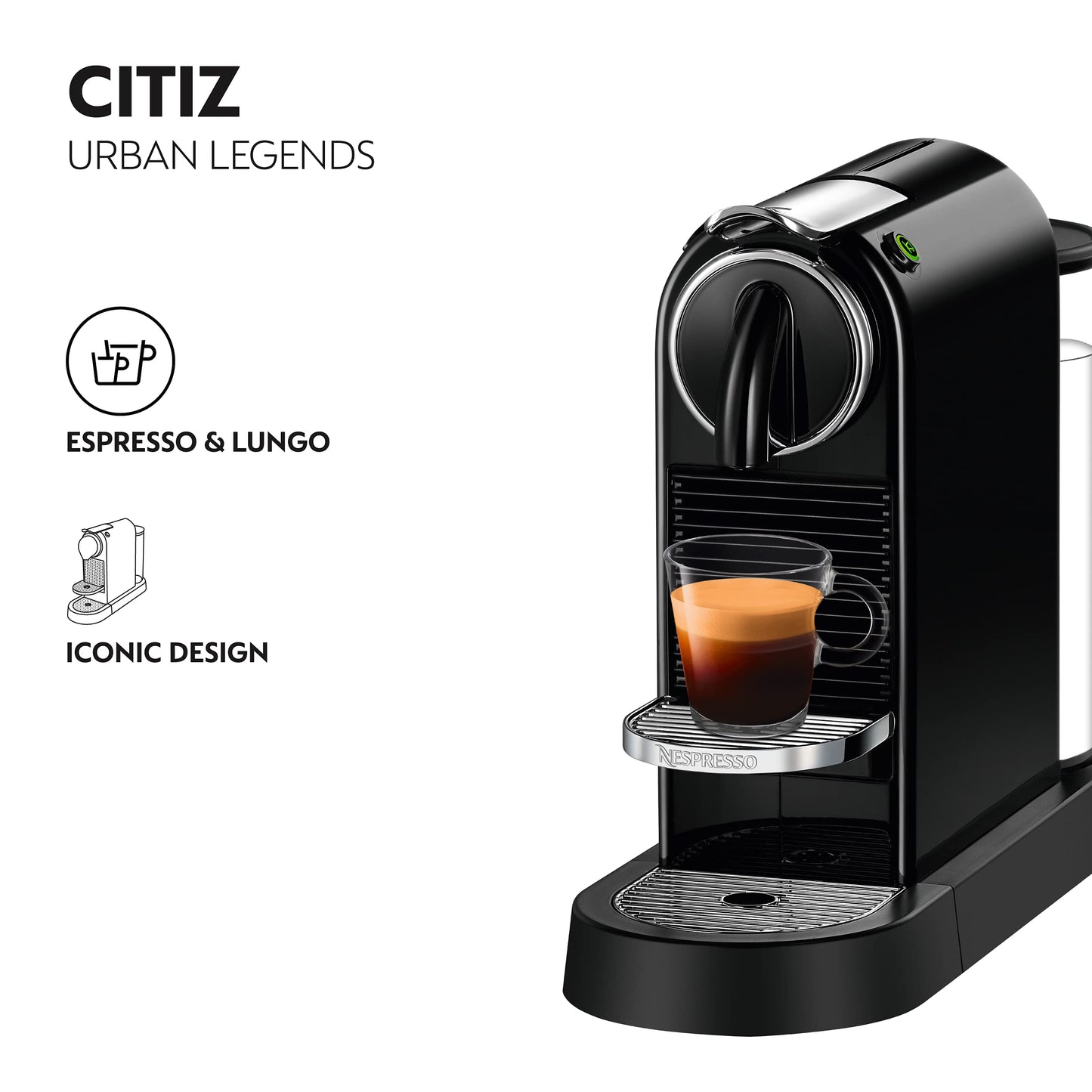 Nespresso Citiz Automatic Pod Coffee Machine for Espresso