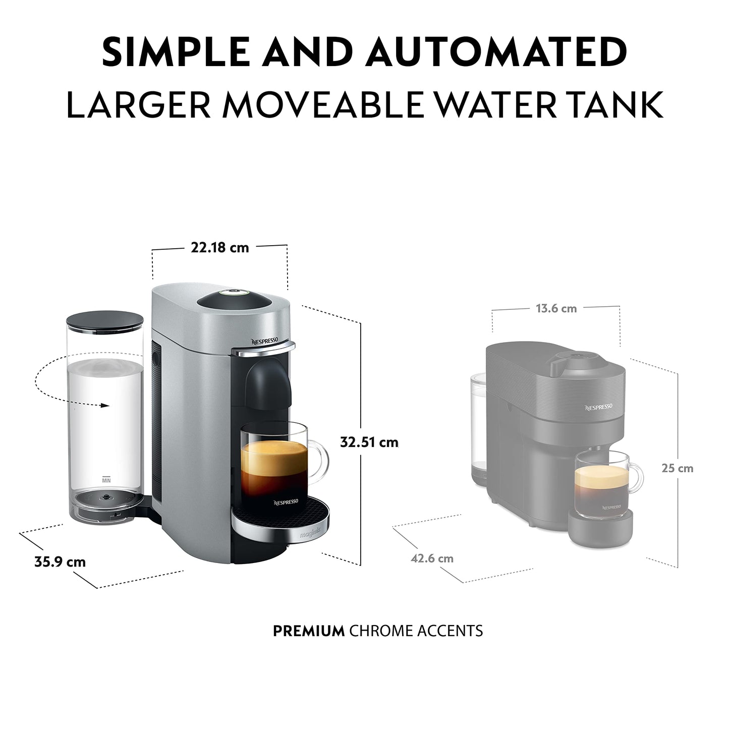 Nespresso Vertuo Plus Automatic Pod Coffee Machine